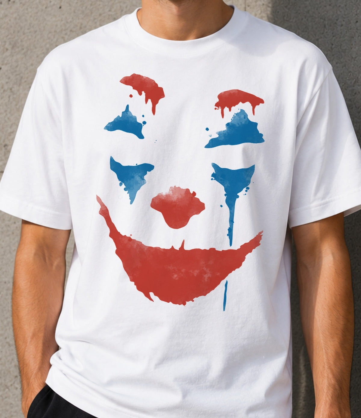 Camiseta Clown Paint – Payaso Villano de Cine (blanca)