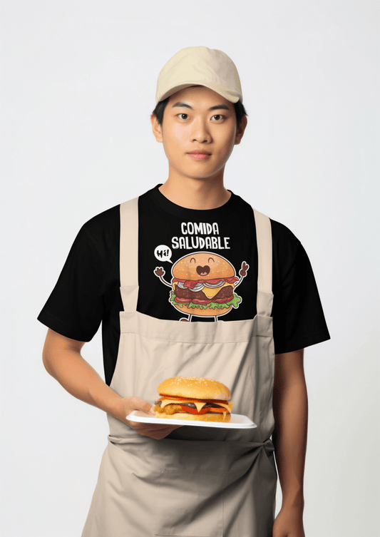 Camiseta Comida saludable - El Cajón Friki