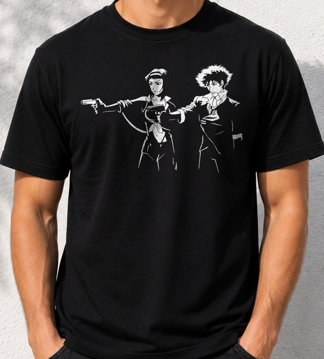 Camiseta Cowboy Fiction – Cowboy Bebop (negra)