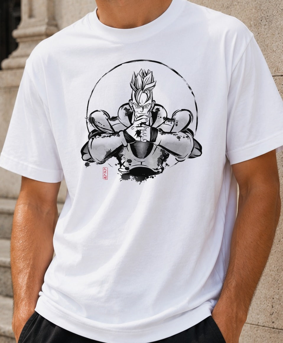 Camiseta Cyborg 16 – Androide 16 de Dragon Ball Z (blanca)