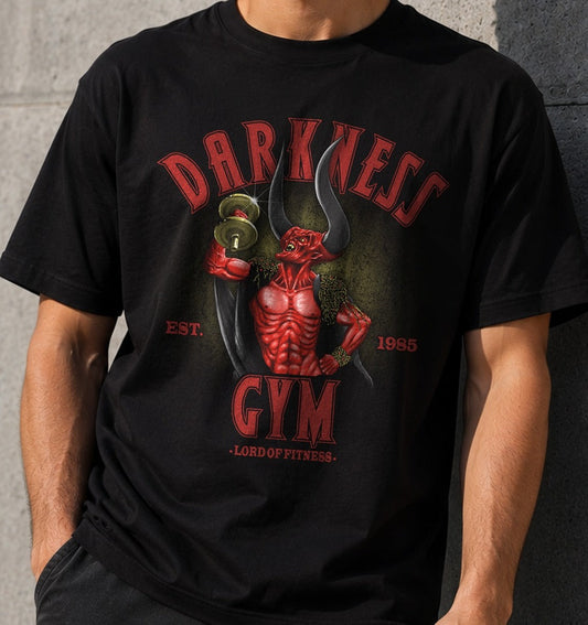 Camiseta Darkness Gym – Lord of Fitness (negra)