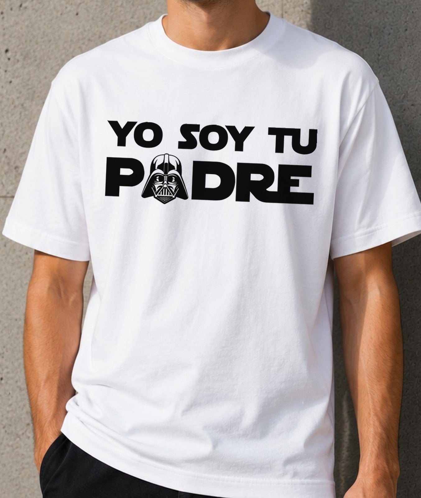 Camiseta Darth Padre – Star Wars Día del Padre (blanca)
