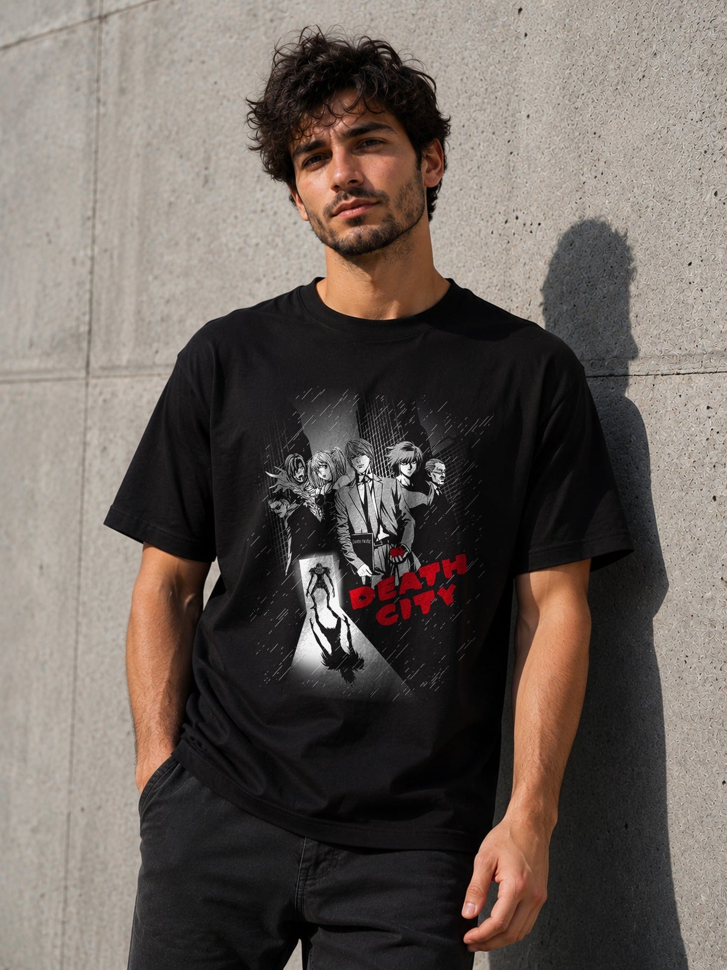 Camiseta Death City – Death Note (negra)