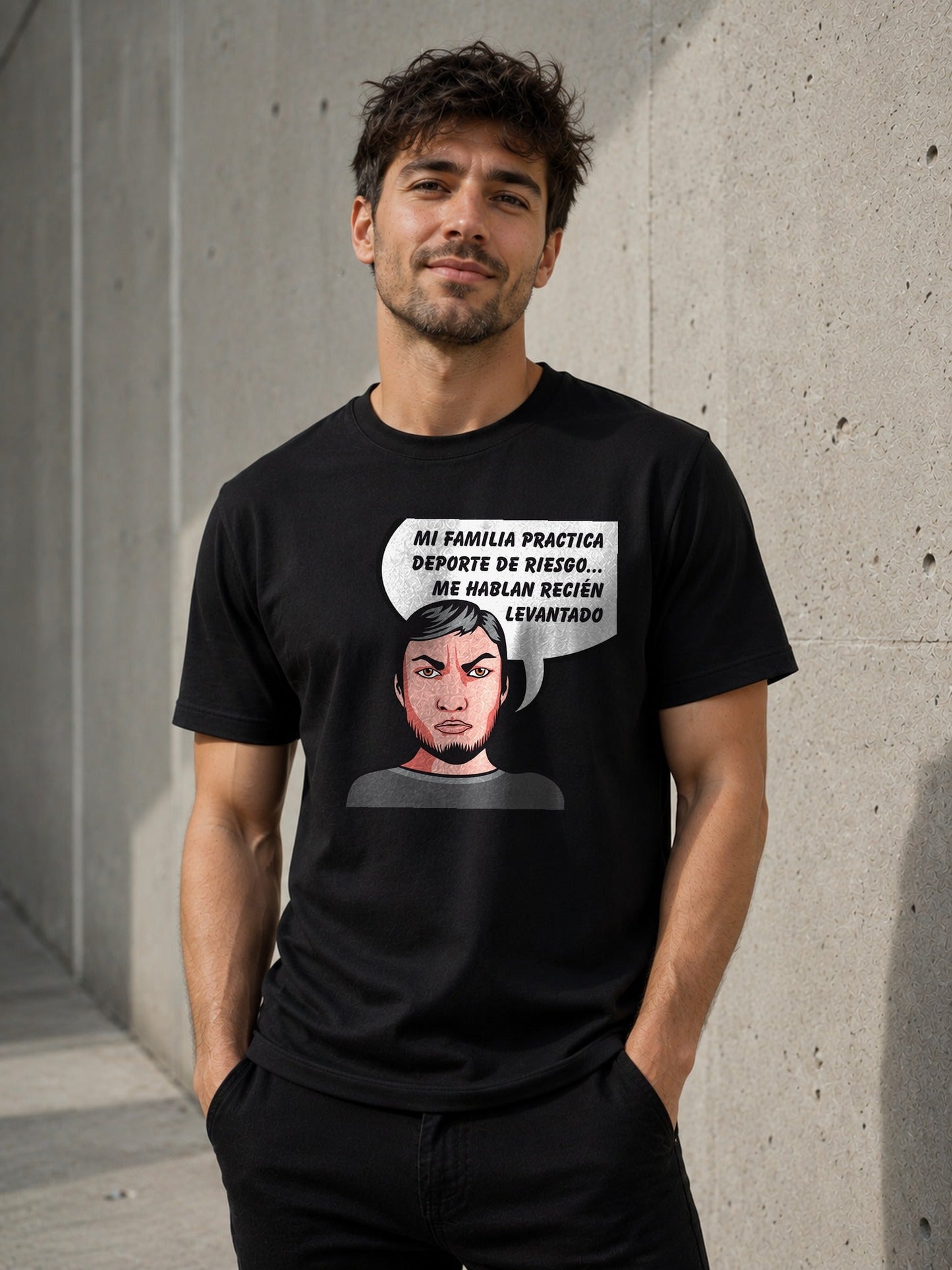 Camiseta con el diseño Deporte de Riesgo – Humor gamberro para regalar, de Paranoia Records
