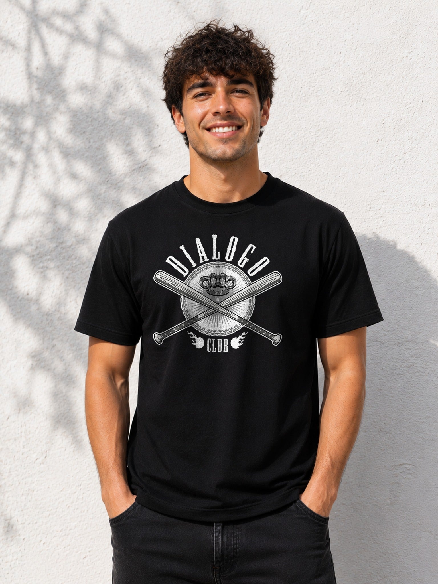 Camiseta con el diseño Dialogo Club – Regalo con humor negro para gente combativa, de Paranoia Records