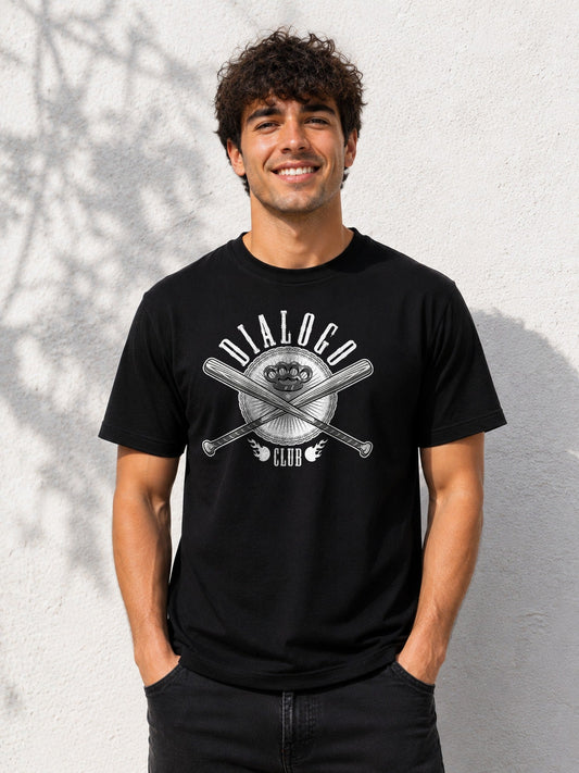 Camiseta con el diseño Dialogo Club – Regalo con humor negro para gente combativa, de Paranoia Records