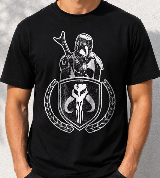 Camiseta Din Djarin – The Mandalorian (negra)