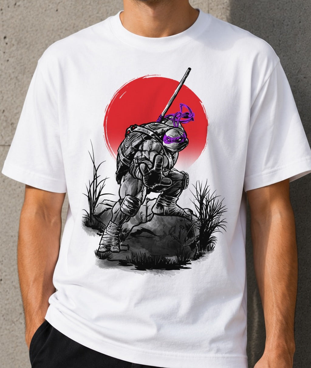 Camiseta Donnie under the sun – Tortugas Ninja (blanca)