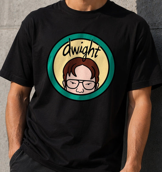 Camiseta Dwight – Empleado del Mes en la Oficina (negra)