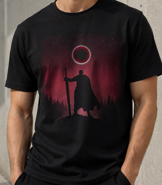 Camiseta Egg of the King – Guerrero de fantasía oscura (negra)