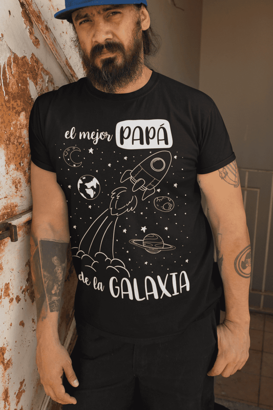 Camiseta El mejor papá de la galaxia - El Cajón Friki