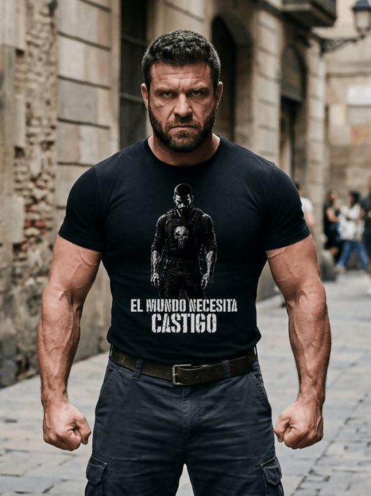 Camiseta El mundo necesita castigo - El Cajón Friki