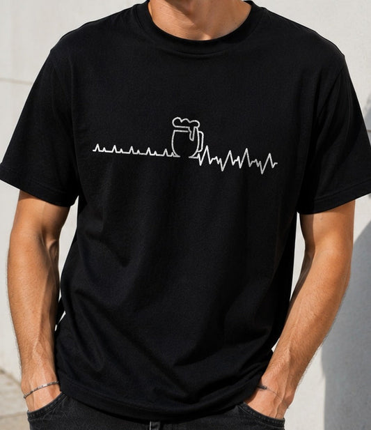 Camiseta Electro-Beer – Regalo para amantes de la cerveza (negra)