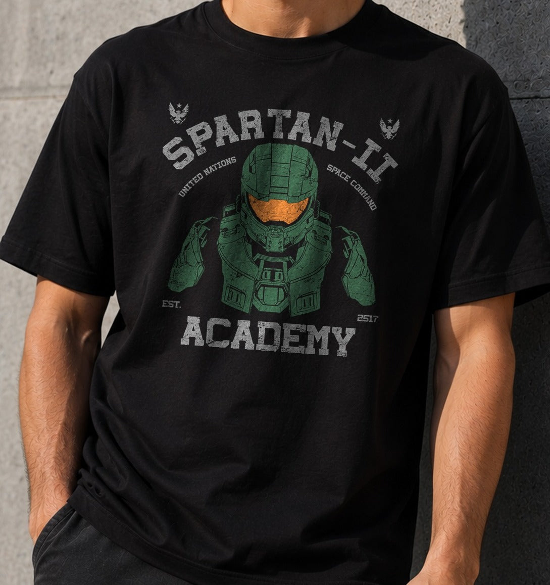 Camiseta Elite Soldiers – Spartan de Halo (negra)
