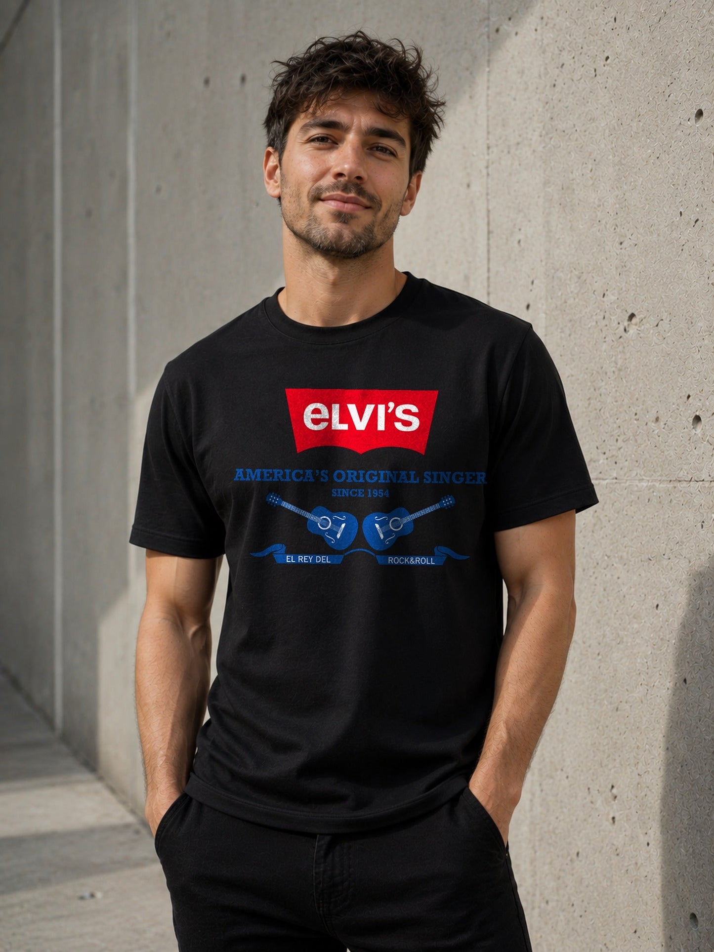 Camiseta con el diseño Elvis – Parodia rockera para fans del Rey del Rock, de Paranoia Records