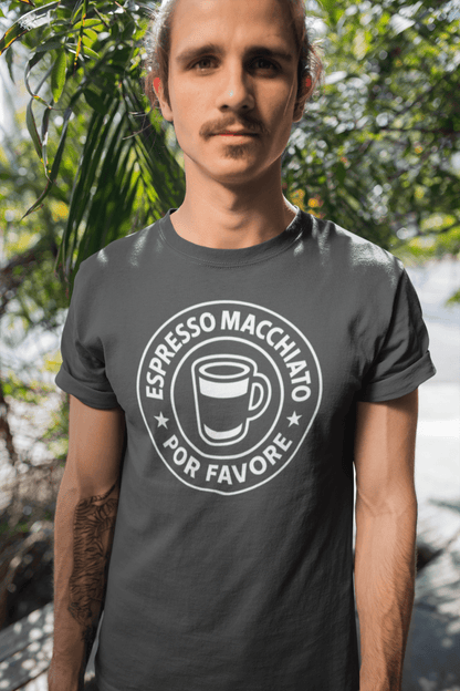 Camiseta Espresso Macchiato Por Favore - El Cajón Friki