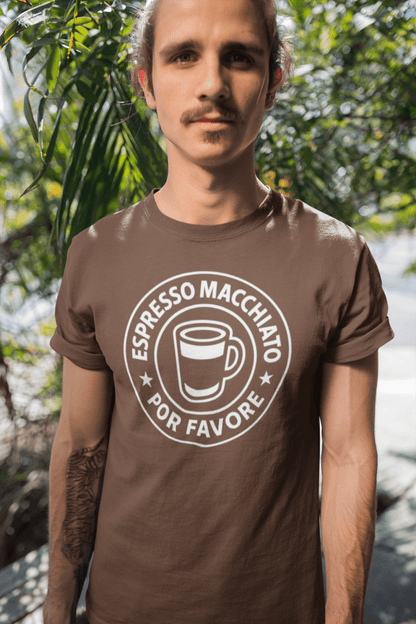 Camiseta Espresso Macchiato Por Favore - El Cajón Friki
