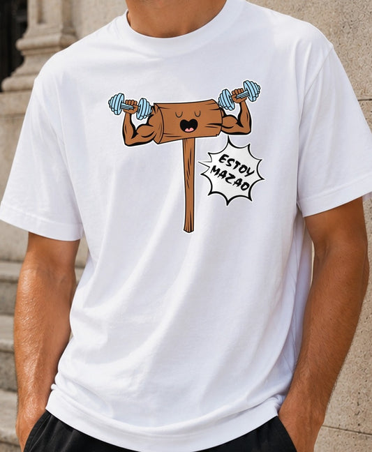 Camiseta Estoy Mazao – Regalo para gimberos (blanca)