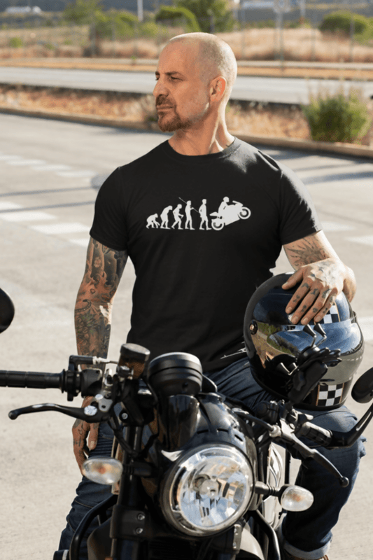 Camiseta Evolución Biker - El Cajón Friki