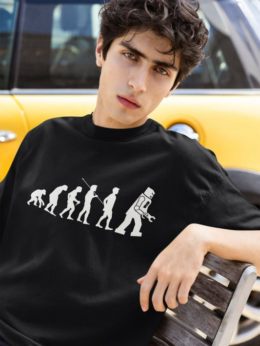 Camiseta Evolución Robot - El Cajón Friki