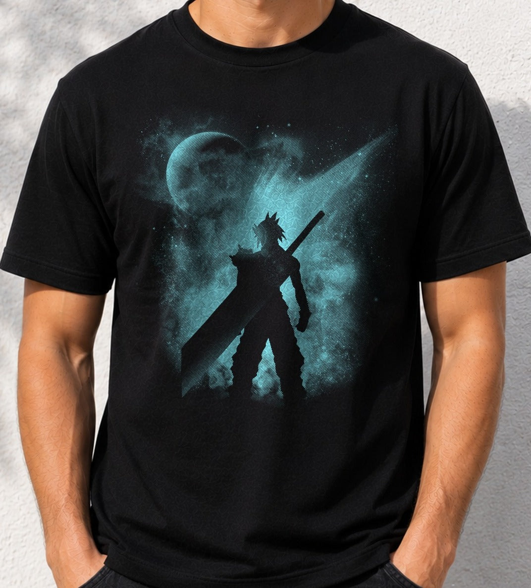 Camiseta Ex-Soldier Silhouette – Final Fantasy VII (negra)