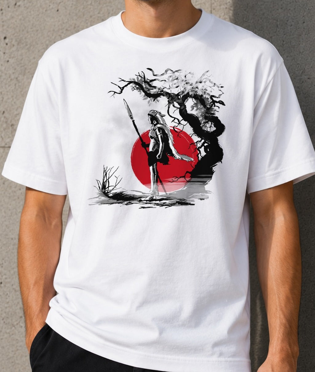Camiseta Forest Protector – San de La Princesa Mononoke (blanca)