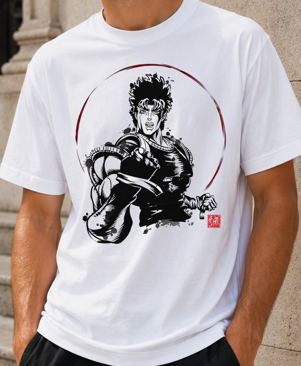 Camiseta Gentleman – Kenshiro de Puño de la Estrella del Norte (blanca)