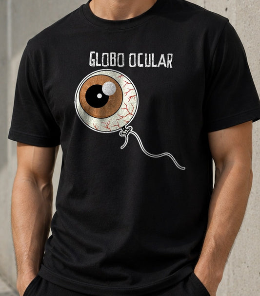 Camiseta Globo Ocular – Regalo de Halloween (negra)