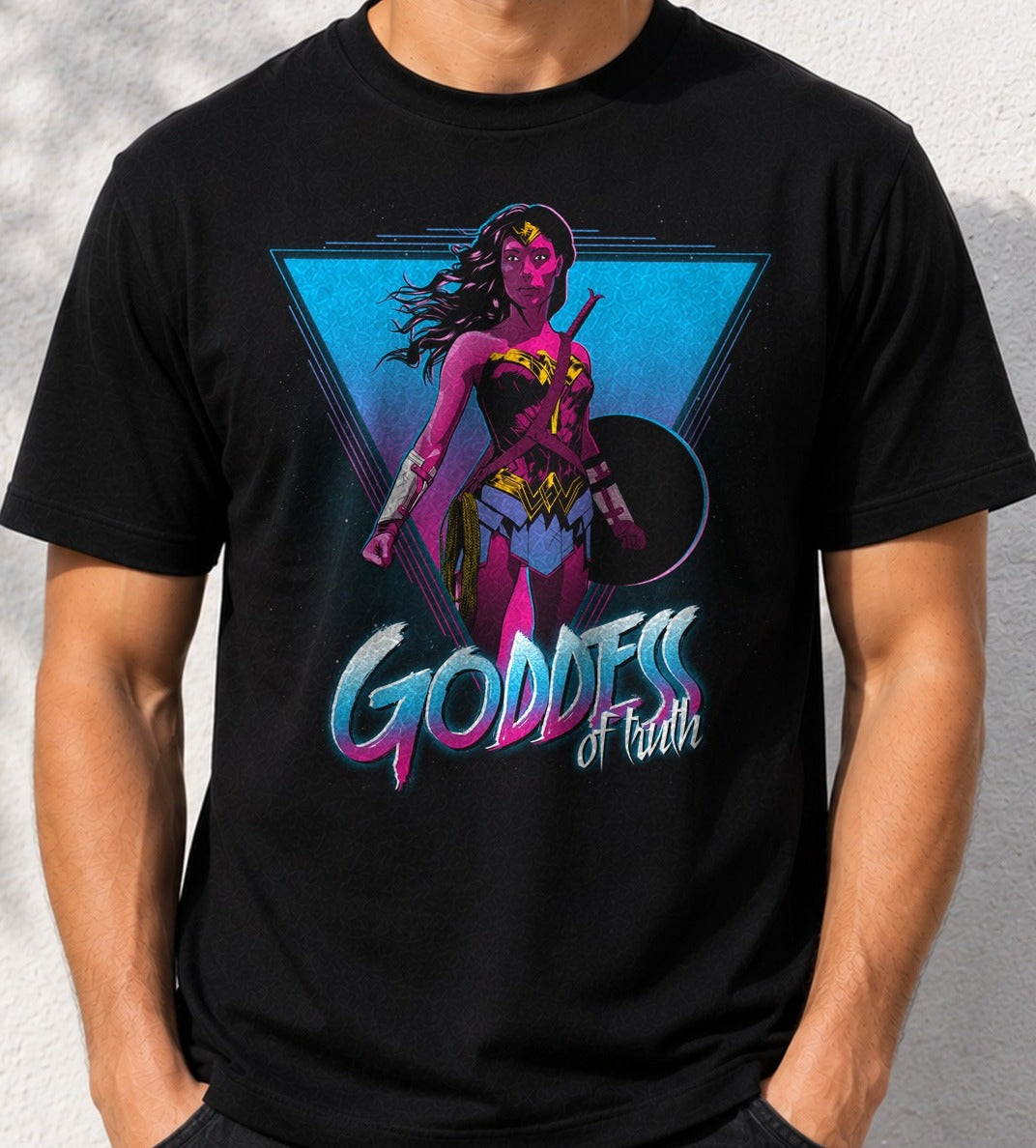 Camiseta Goddess of Truth – Wonder Woman de DC Comics (negra)