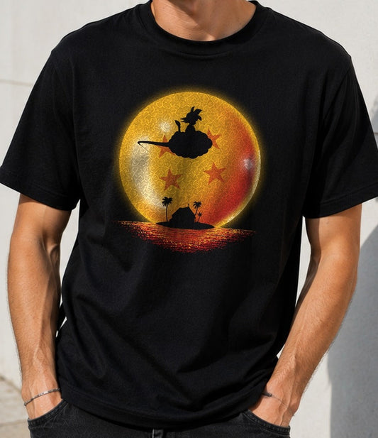Camiseta Goku On Sunset – Dragon Ball (negra)