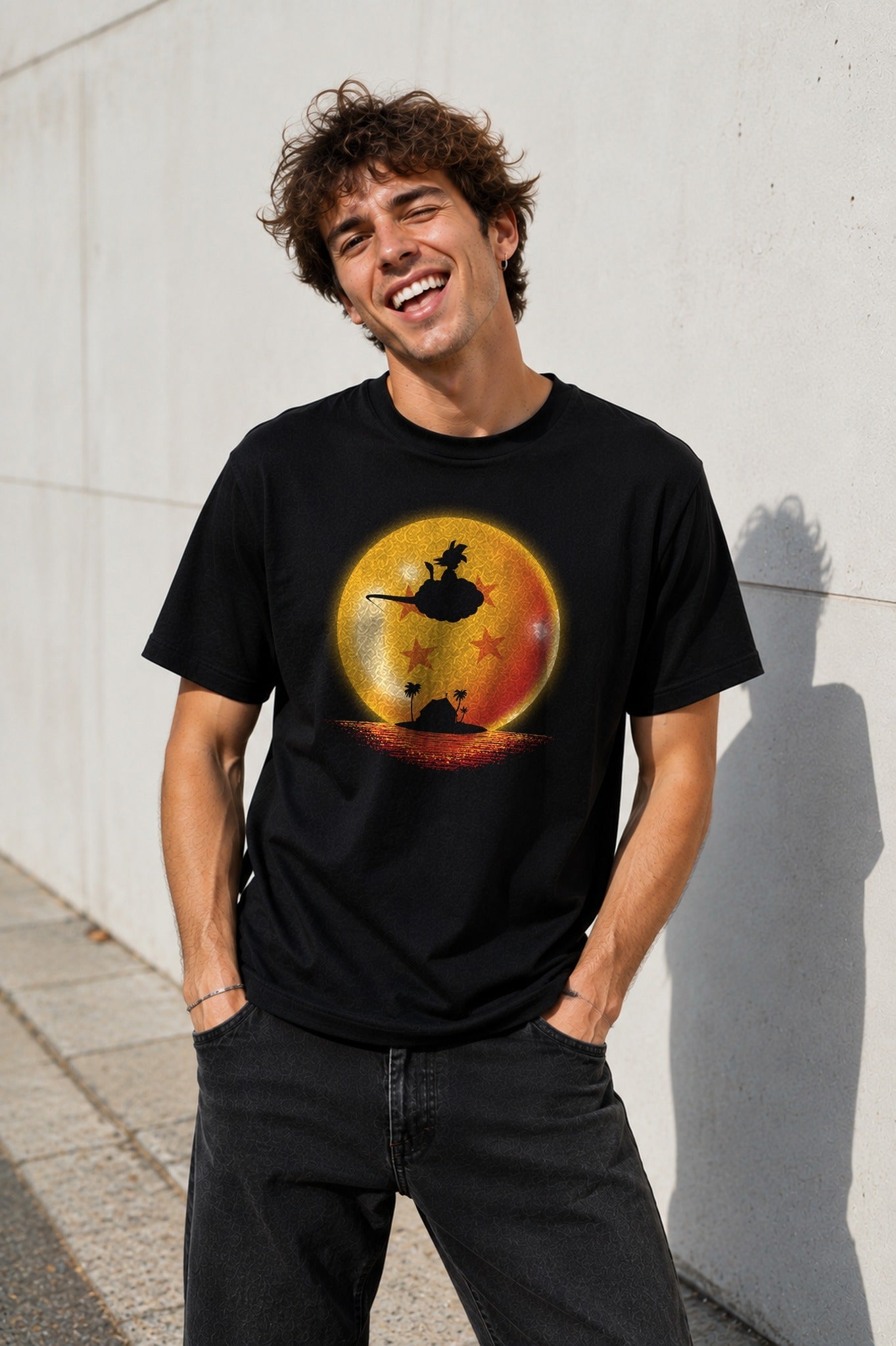 Camiseta Goku On Sunset – Dragon Ball (negra)