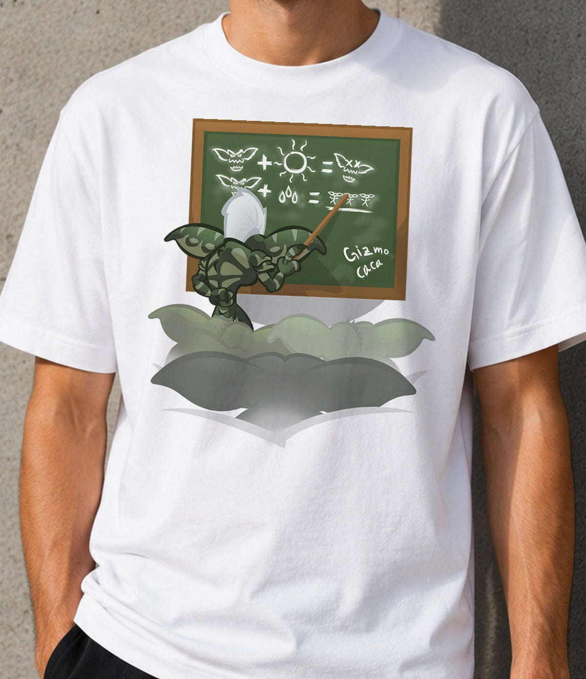 Camiseta Gremlinclass – Las Normas de las Criaturas Verdes (blanca)