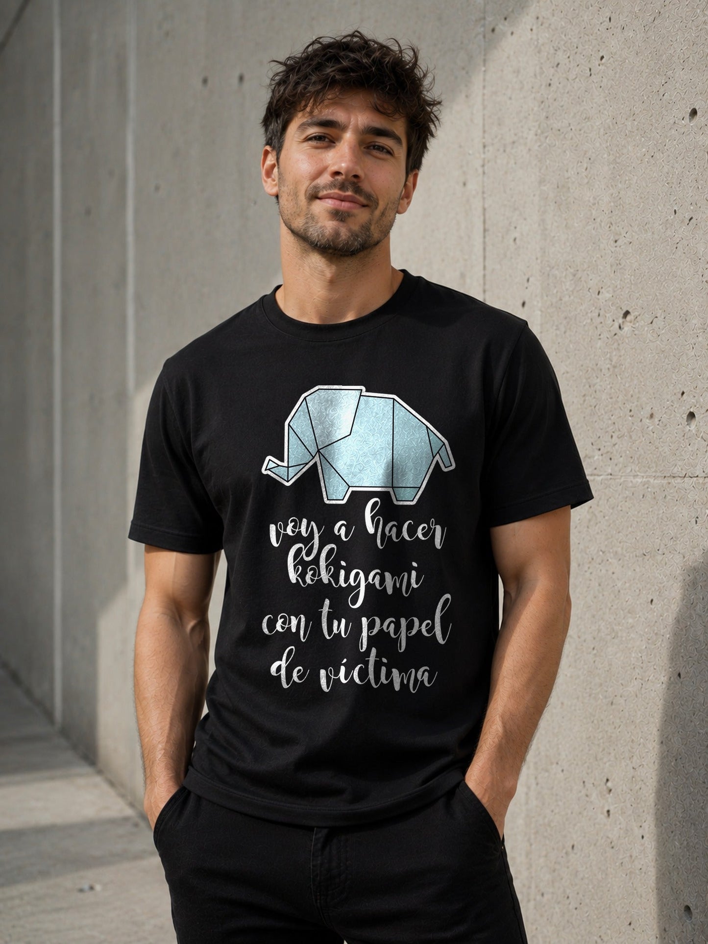 Camiseta Hacer Kokigami – Regalo con humor negro para quien no traga dramas