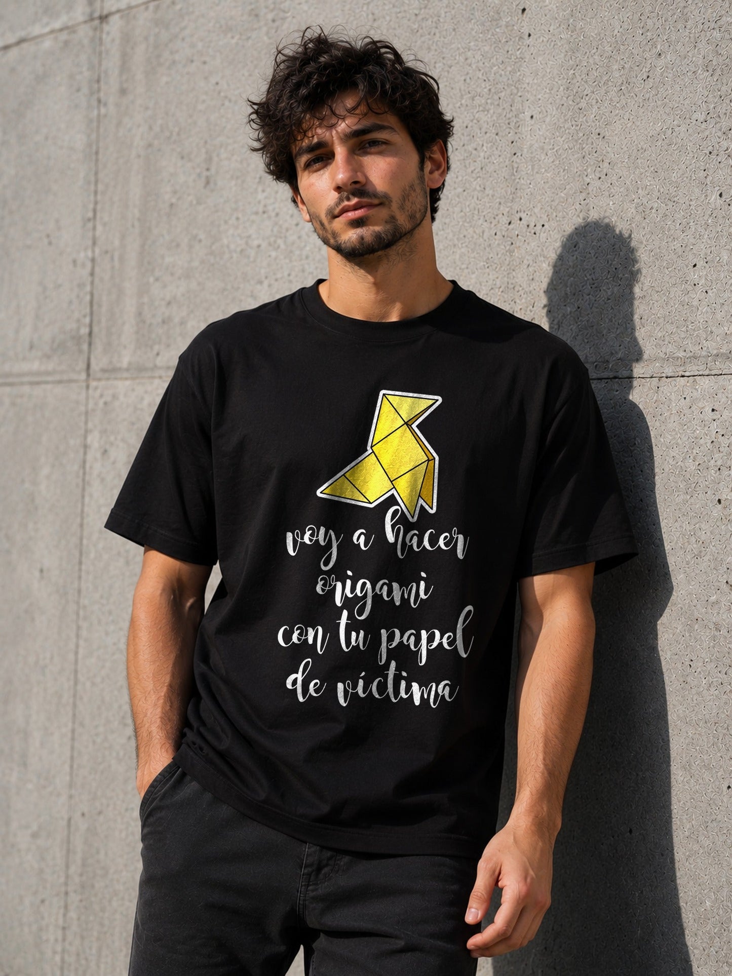 Camiseta Hacer Origami Pajarita – Regalo con humor negro
