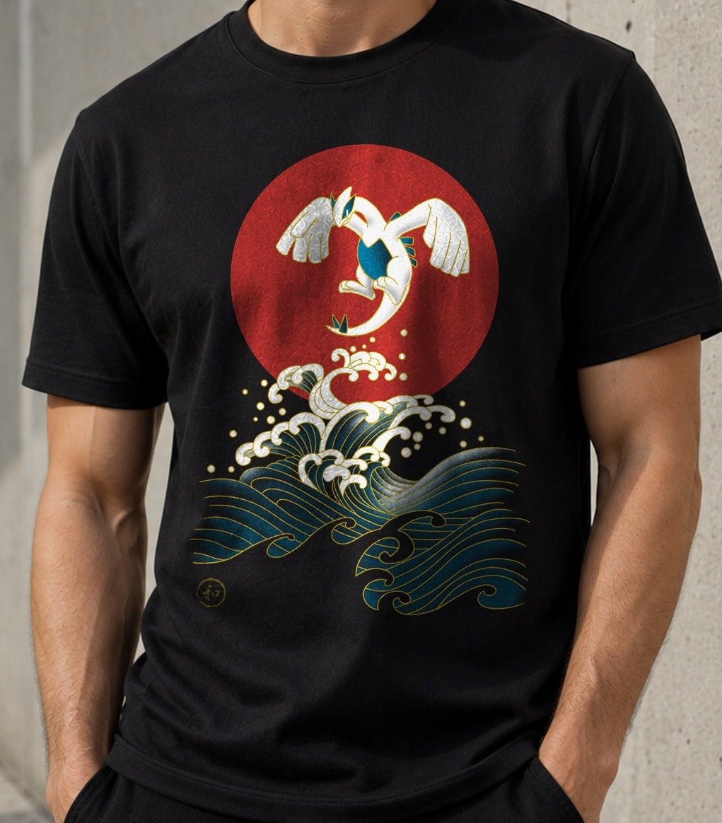 Camiseta Harmony – Lugia de Pokémon (negra)