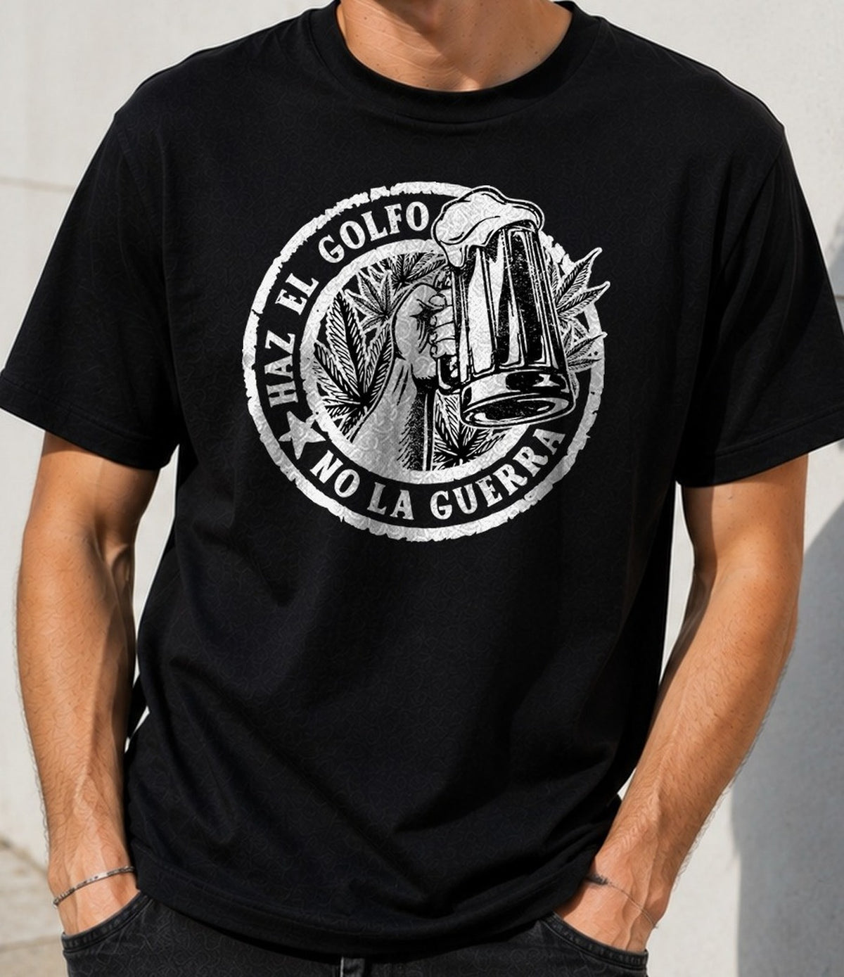 Camiseta Haz el Golfo – Regalo Gamberro para Cerveceros (negra)