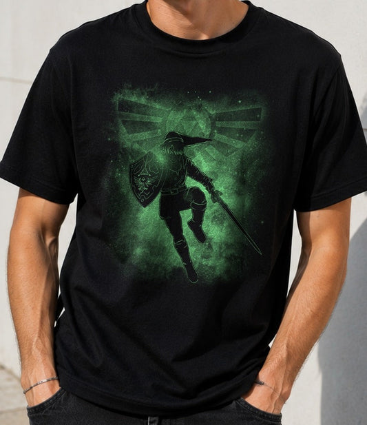 Camiseta Hero and Legend – Zelda (negra)