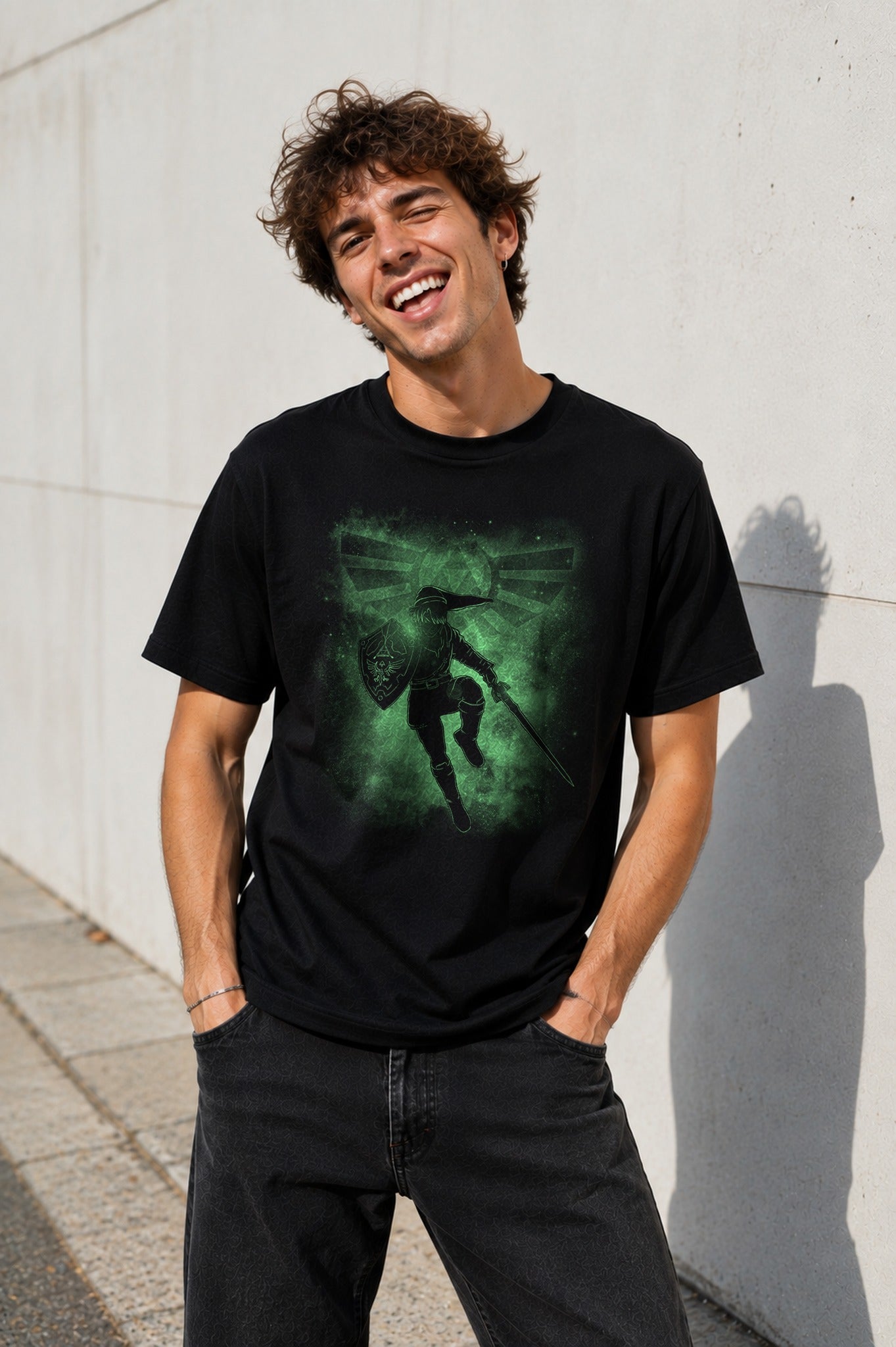 Camiseta Hero and Legend – Zelda (negra)