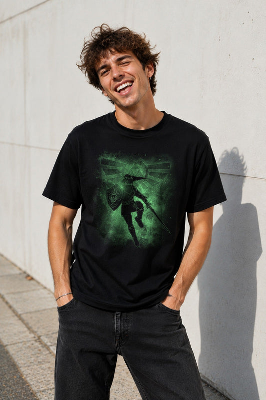 Camiseta Hero and Legend – Zelda (negra)