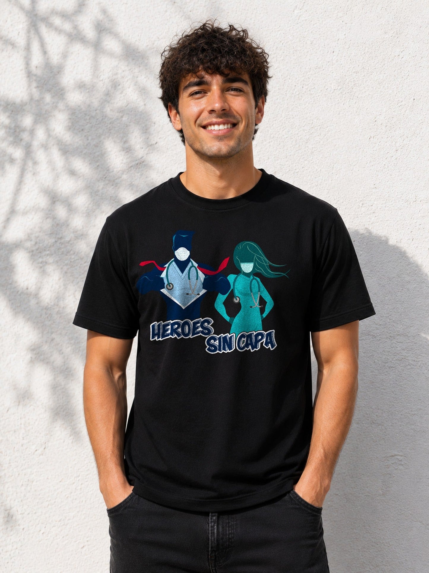 Camiseta con el diseño Héroes sin Capa – Regalo para sanitarios, de Paranoia Records