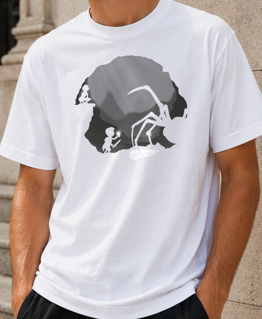 Camiseta Hobbits in Limbo – El Señor de los Anillos (blanca)