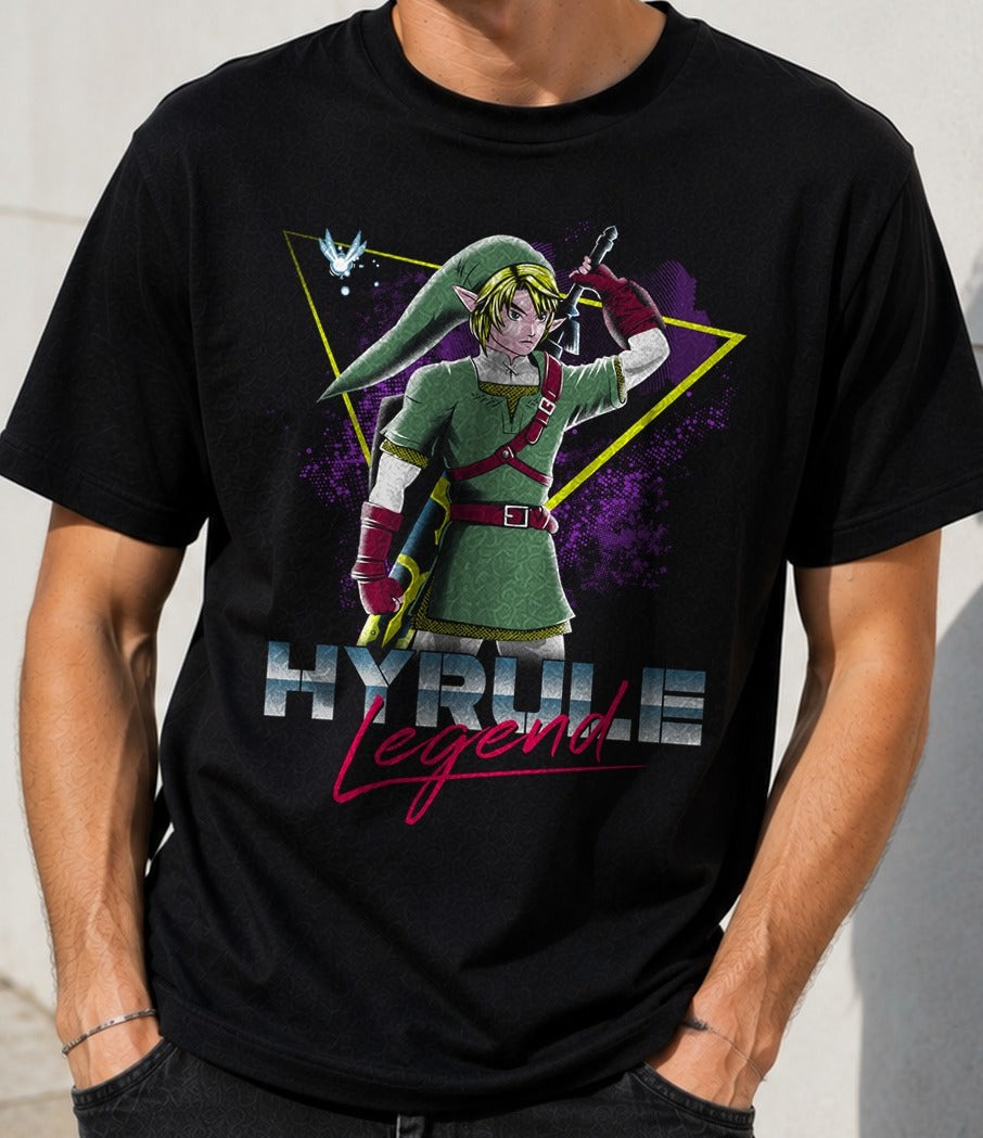 Camiseta Hyrule Legend – The Legend of Zelda (negra)