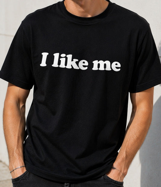 Camiseta I Like Me – Un, dos, tres... Splash (negra)