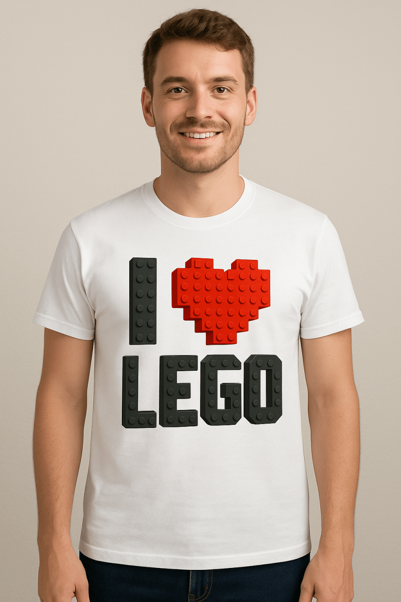 Camiseta I Love Lego - El Cajón Friki