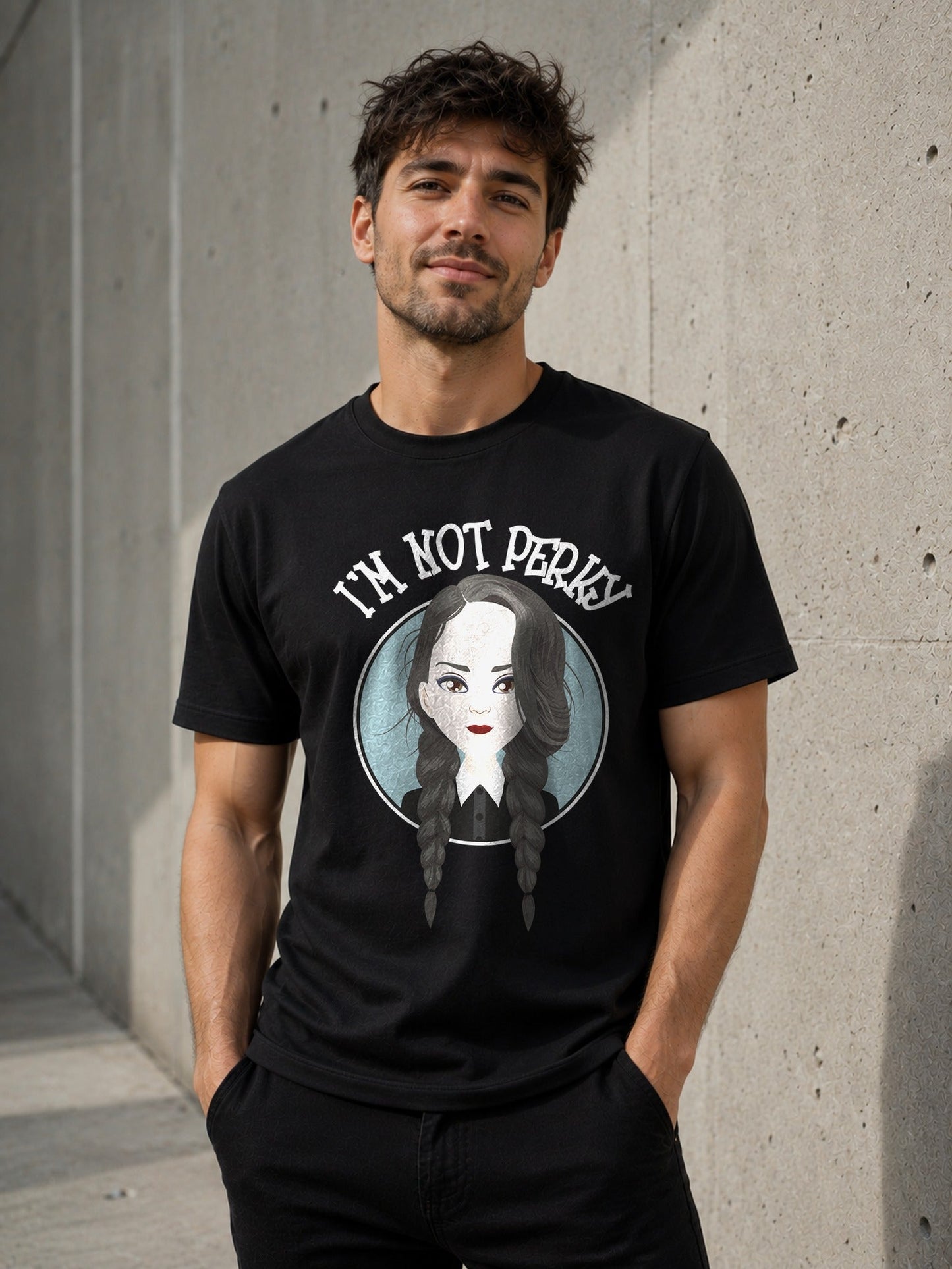 Camiseta I'm Not Perky – Miércoles Addams