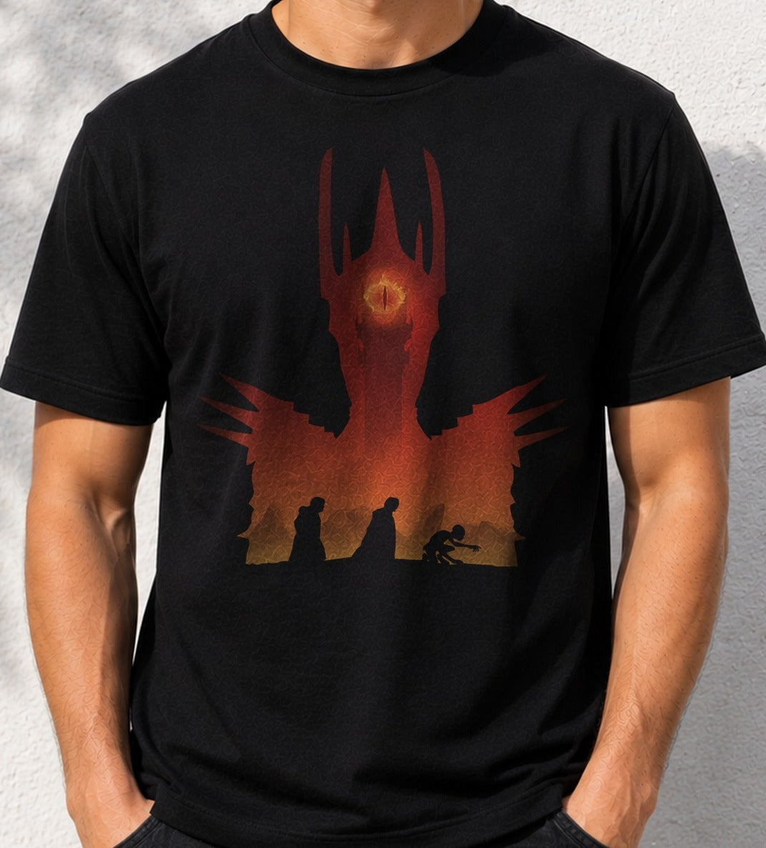 Camiseta I see you 2 – El Señor de los Anillos (negra)