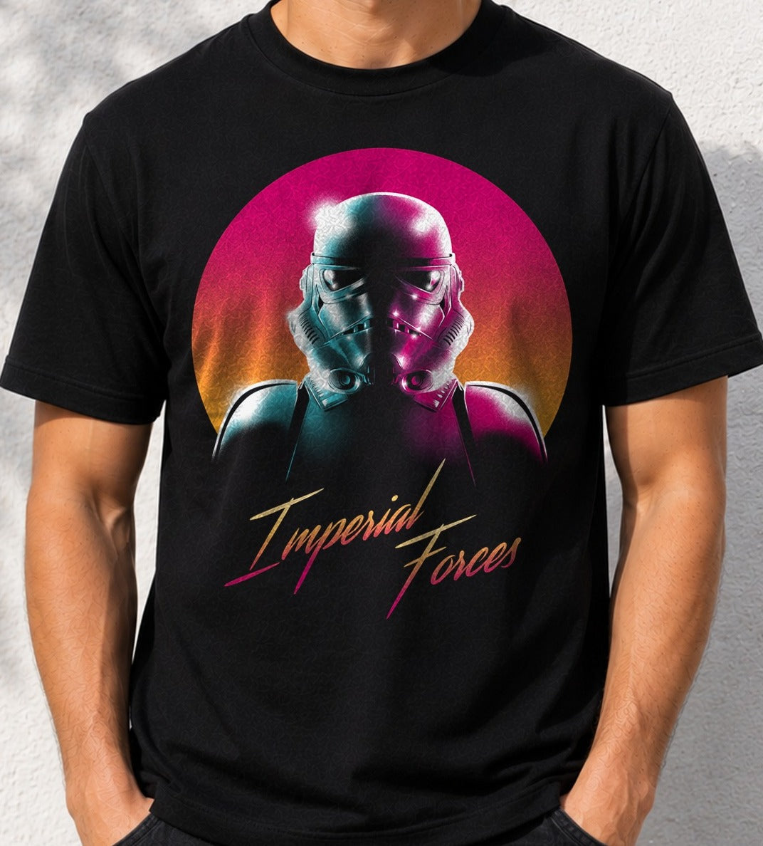 Camiseta Imperial Forces – Stormtrooper de Star Wars (negra)