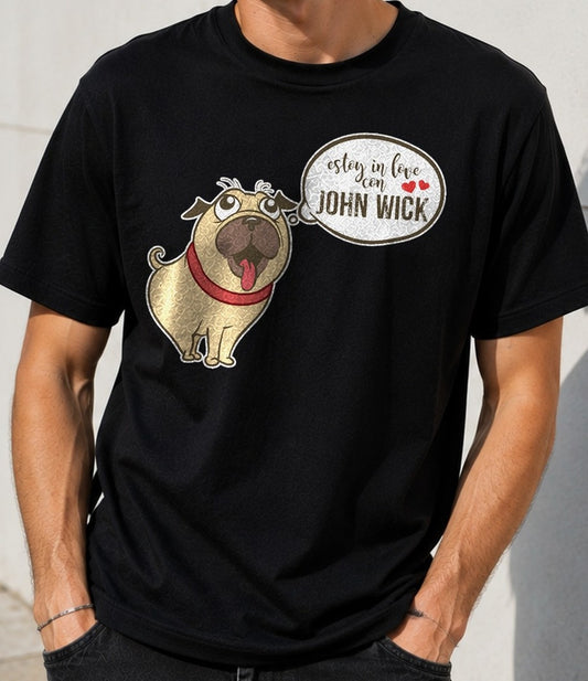 Camiseta In Love John Wick – Regalo para fans de John Wick (negra)