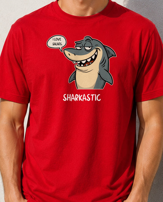 Camiseta Sharkastic Dark (roja)