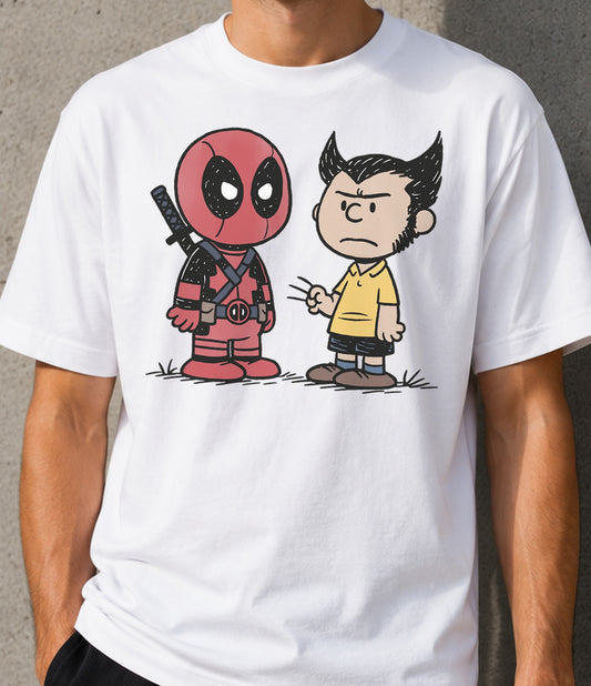 Camiseta DD y WV peanuts (blanca)